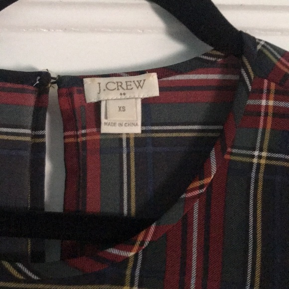 J.Crew Factory Tartan Plaid Top - Picture 3 of 3